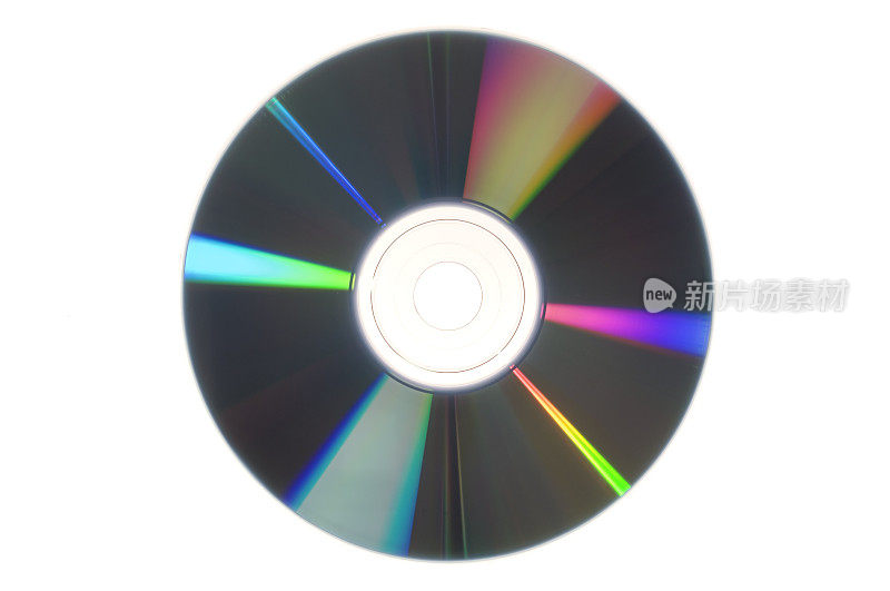 CD / DVD隔离在白色